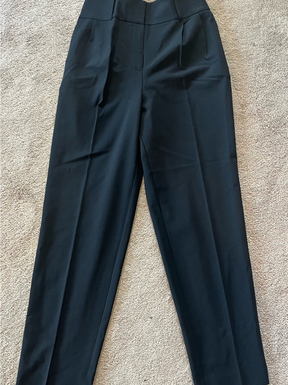 Victoria's Secret Black High-Waist Tailored Trousers-8 short